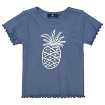 BASEFIELD T-Shirt mit Ananas-Print - Jeans Blue