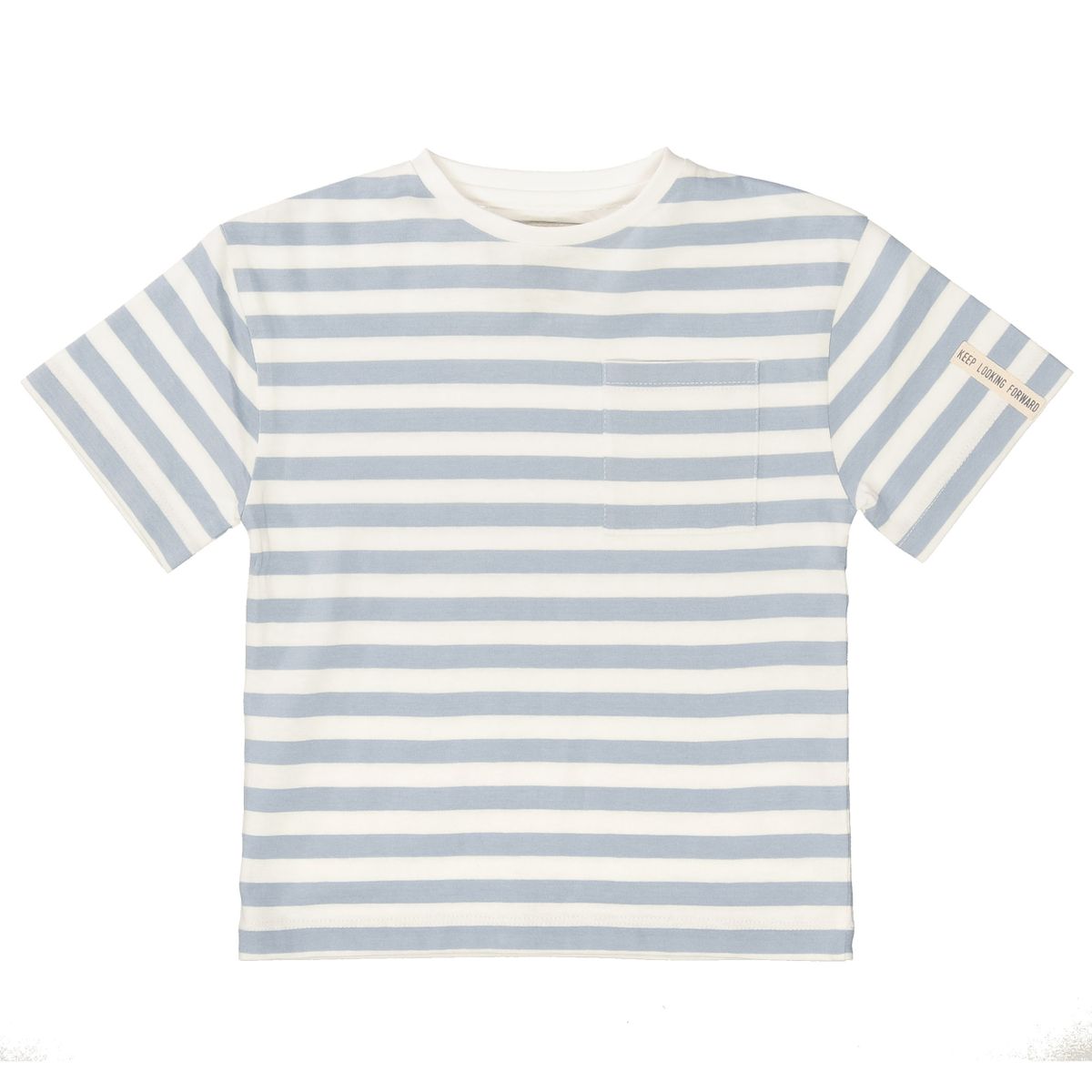 T-Shirt im Streifen-Design - Mid Blue