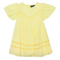 BASEFIELD Kleid mit Lochstickereien - Lemon
