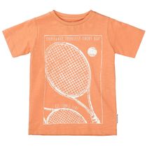 BASEFIELD T-Shirt Slim Fit mit Frintprint - Orange