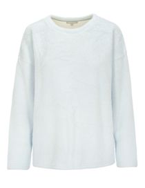 Sweatshirt SUSANNE mit flauschiger Oberfläche - Polar Blue