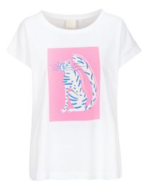 Print-T-Shirt  aus Bio-Baumwolle - Bright White Print