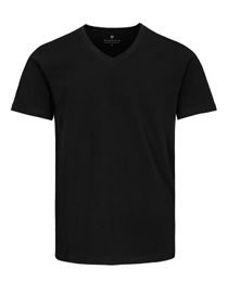T-Shirt mit V-Ausschnitt - Schwarz