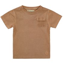 BASEFIELD T-Shirt mit Brusttasche - Brown