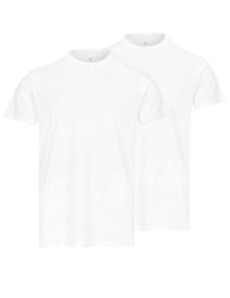 T-Shirt  - Doppelpack aus Bio-Baumwolle - Weiss
