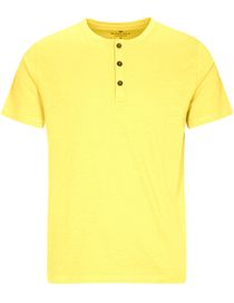 Henleyshirt kurzarm - Bright Lemon