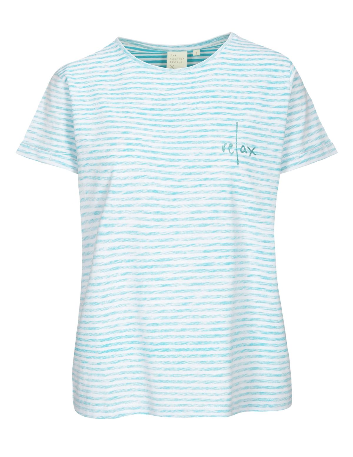 Gestreiftes T-Shirt mit Wording - Ocean Stripe