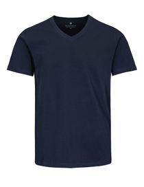 T-Shirt  mit V-Ausschnitt - Navy