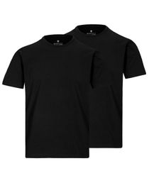 T-Shirt  - Doppelpack aus Bio-Baumwolle - Schwarz