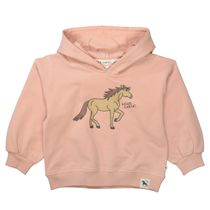 Kapuzensweatshirt mit Pferde-Print - Soft Peach