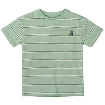 BASEFIELD T-Shirt im Streifen-Design - Dark Mint