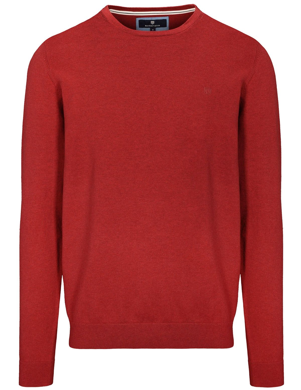 Pullover mit Logo-Stickerei auf Brusthöhe - Red Melange