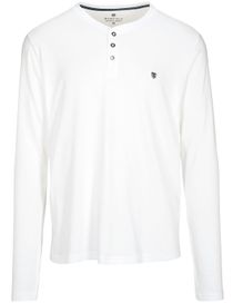 HOMEWEAR Pyjama Shirt  mit Knopfleiste - Weiß