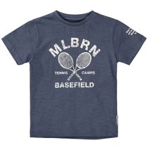 BASEFIELD T-Shirt mit Frontprint - Indigo