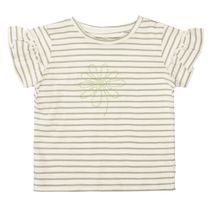 T-Shirt im Streifen-Design - Olive