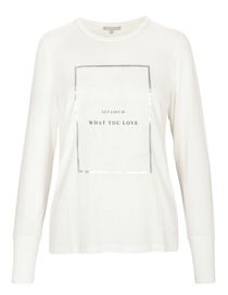 T-Shirt - NELLE mit Front-Print - Offwhite