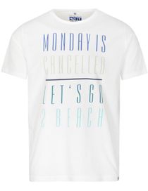 Rundhals T-Shirt MONDAYS - Weiss