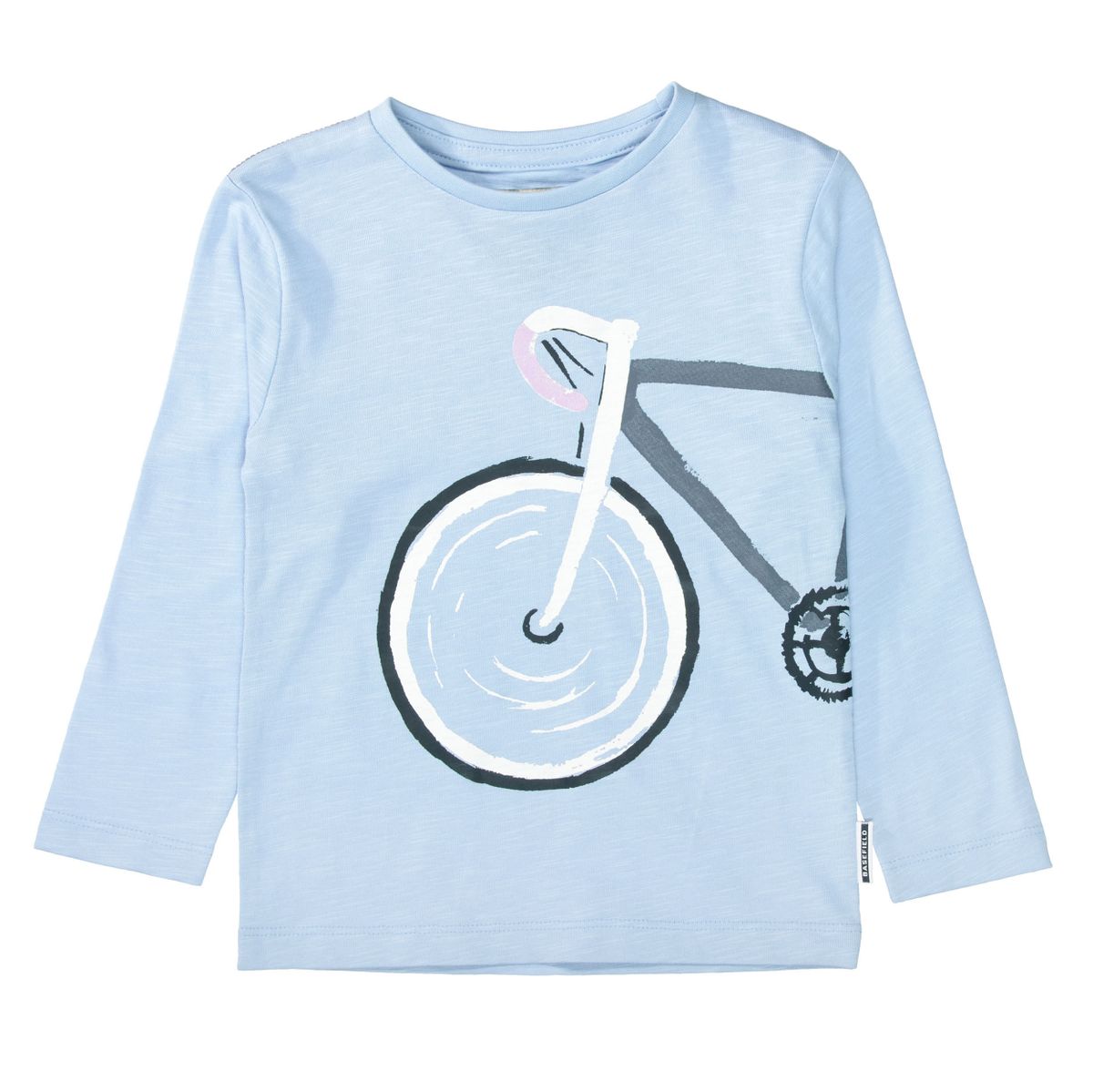 Langarmshirt mit Fahrrad-Print - Sky Blue