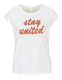 T-Shirt Organic Cotton mit Wording-Applikation - Bright White