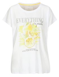 T-Shirt mit Frontprint - White