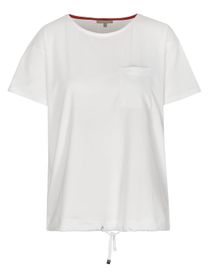 T-Shirt mit Tunnelzug - Bright White