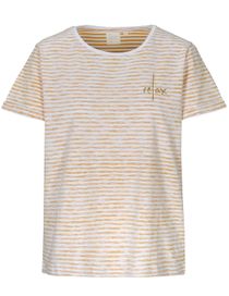 Gestreiftes T-Shirt mit Wording - Sunset Stripe