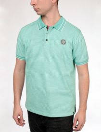 Poloshirt mit Streifen-Design - Aloe Green