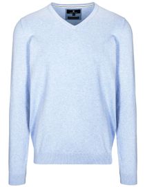 V-Pullover Cotton-Stretch - Fresh Water