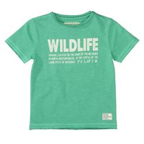 T-Shirt mit Wording-Print - Emerald