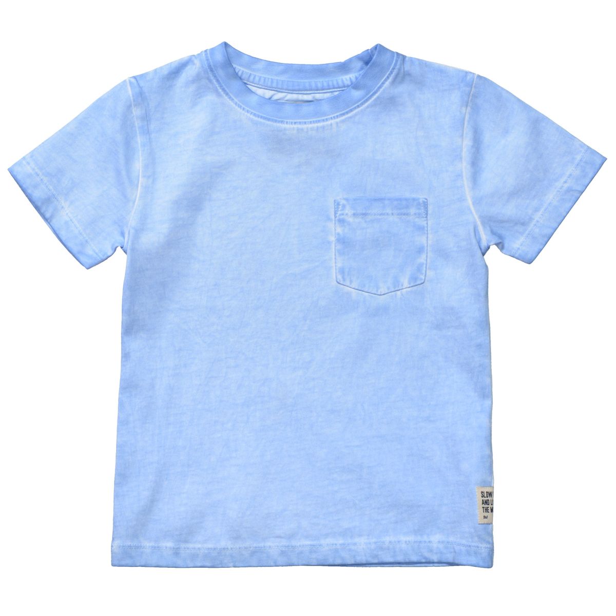 T-Shirt mit Brusttasche  - Sky Blue 
