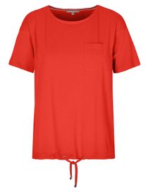 T-Shirt mit Tunnelzug - Rooftop Red